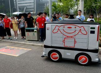 Los robots delivery ya funcionan en las calles de Beijing