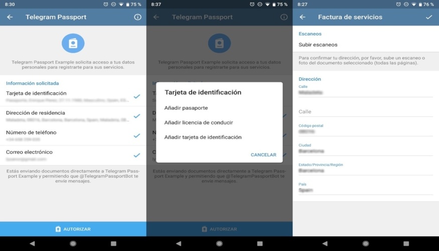 Telegram Passport te permitirá llevar en el móvil el DNI y pasaporte