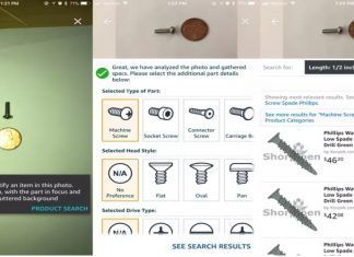 Amazon Part Finder facilita la búsqueda de tornillos con la cámara iPhone