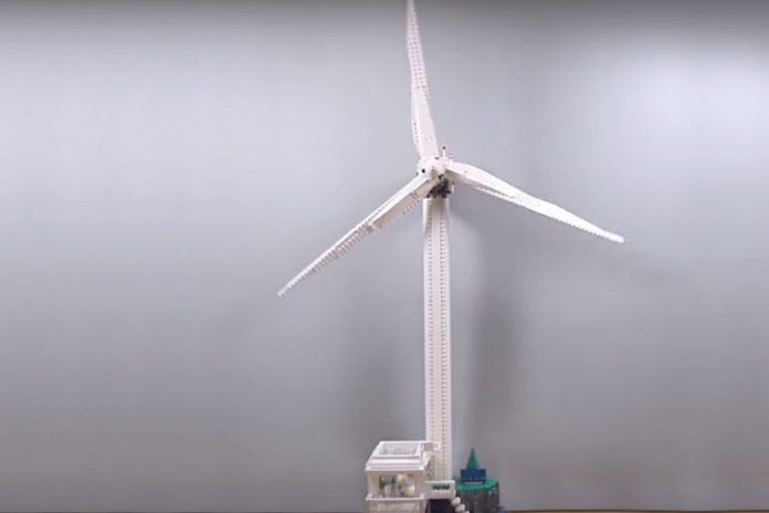 turbina eólica de LEGO