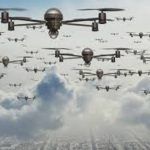 Enjambres de robots voladores