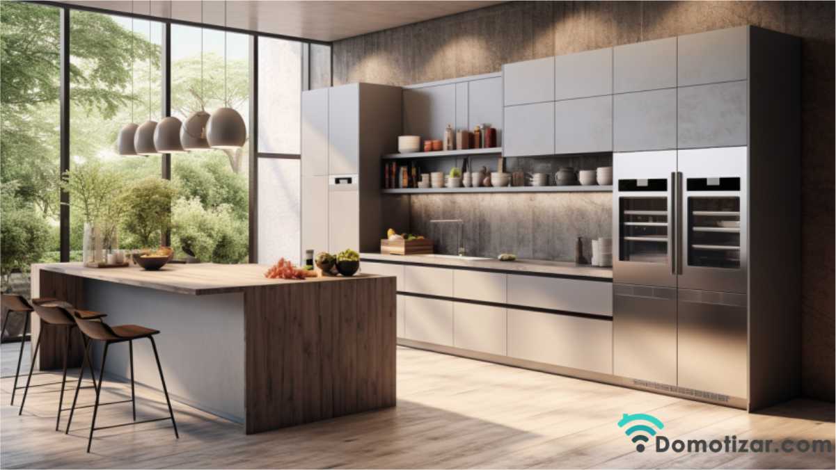 diseño de cocina con sistemas de almacenamiento inteligente
