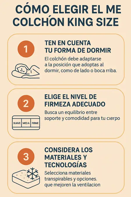 Cuál es el mejor colchón king size infografía