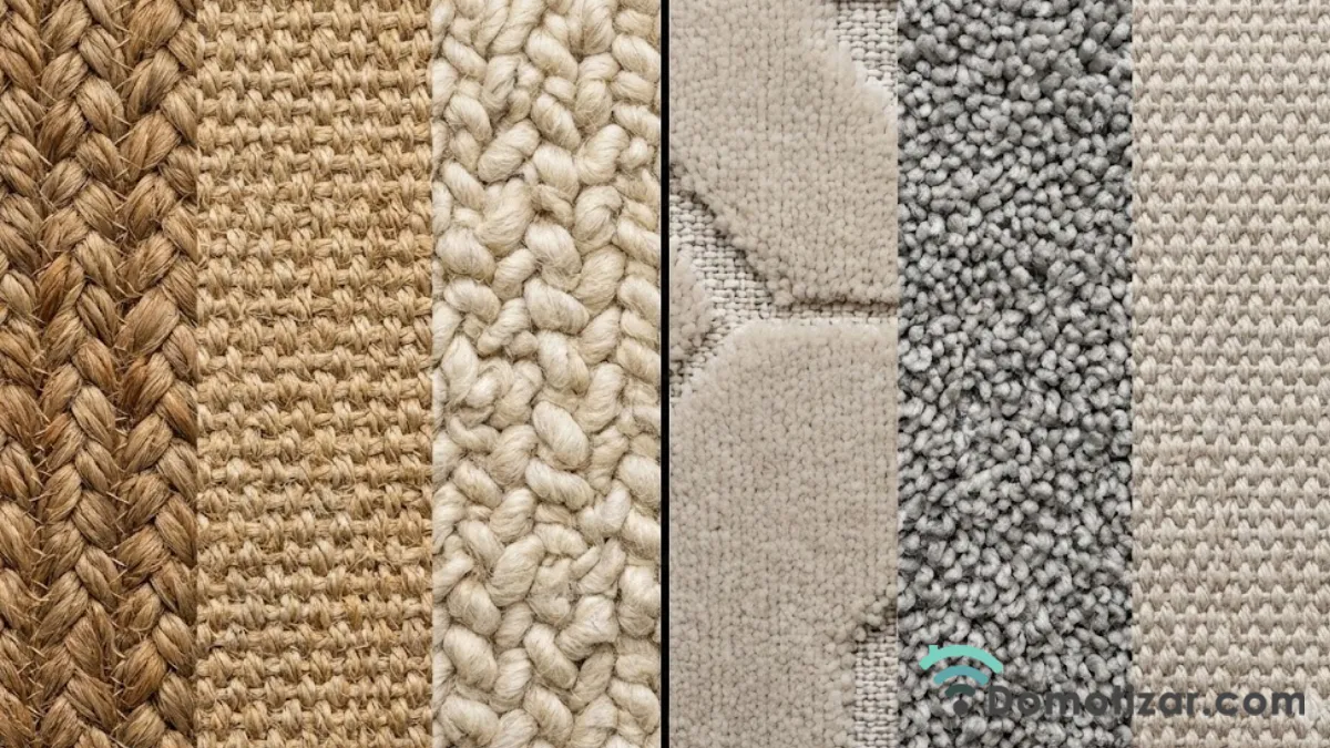 Tipos de alfombras según su material